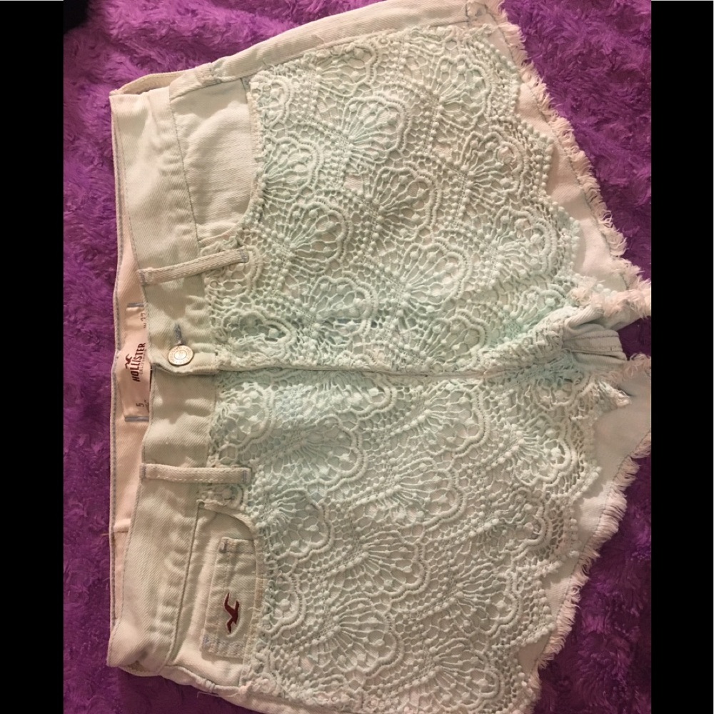 Hollister jean lace front short